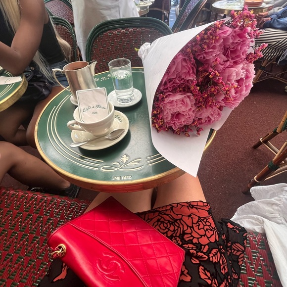 RARE Chanel Vibrant Red Quilted Lambskin Bag - Picture 4 of 8